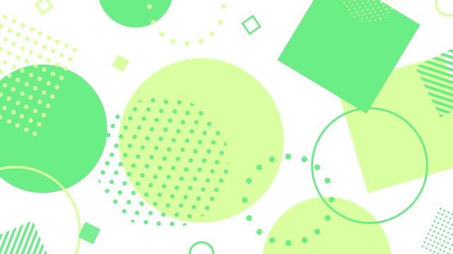 Pastel-colored geometric Memphis cute pop background