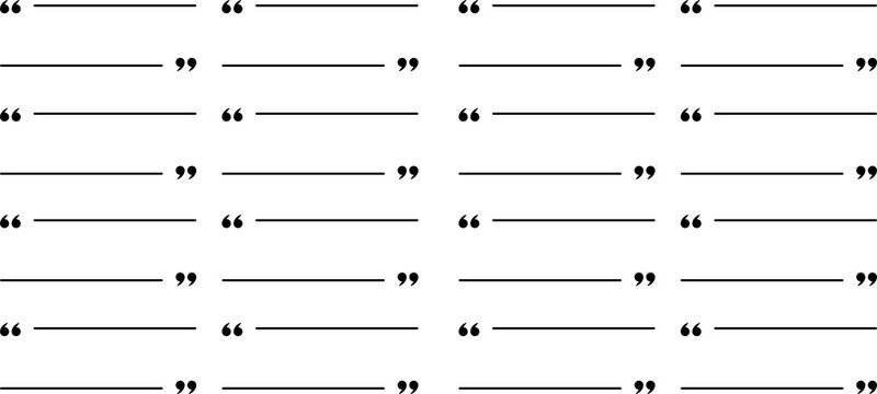 Quotation mark Set of quote mark, quotes icon vector sign design. Black quotation marks on white background. Quotation Marks Signs. Inverted commas talking marks set. Talk bubble speech PNG