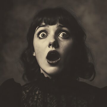 Authentic lifestyle concept A shocked expression captured in a portrait. natural candid visual scene for modern advertising campaign diverse emotional atmosphere professional stock content commercia