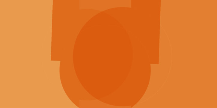 Minimalist Abstract Orange Layered Shapes. Minimalist abstract orange layered shapes vector illustration background with overlapping circles and clean layout for modern corporate creative presentation