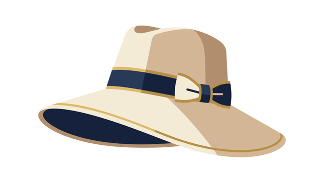 Fashionable Tan Sun Hat Accessory.