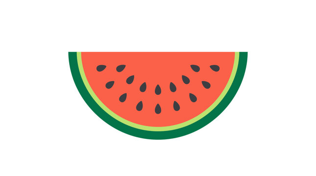 Fresh Watermelon Fruit Slice Illustration.