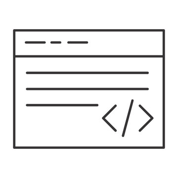 Coding Icon Vector Icon