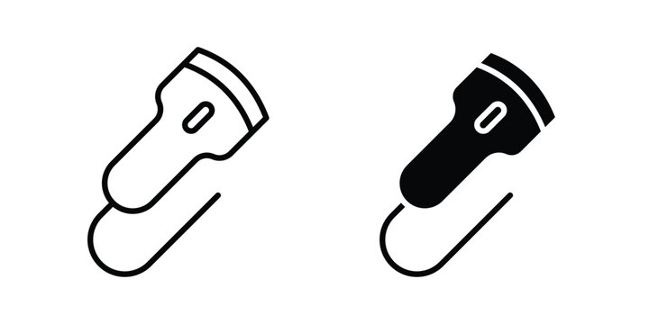 Ultrasonography icon set illustration. icon designs