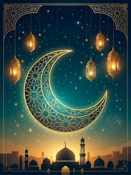 Premium Islamic Festival Background with Modern Luxury Aesthetic