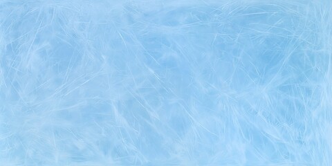 Obraz premium Sky Blue Background Faint Thin White Abstract Lines Non Geometric Natural Scratched Ice Frosted Glass Vein Texture Soft Ethereal