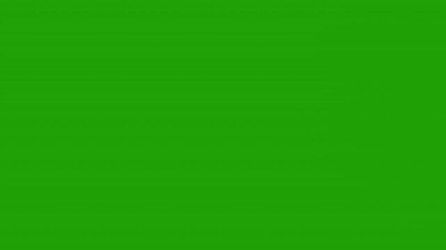 Soccer ball rolling and passing through screen on green screen background, ideal for sports transitions, screen wipes, football match overlays, or sports themed video editing. 4k video