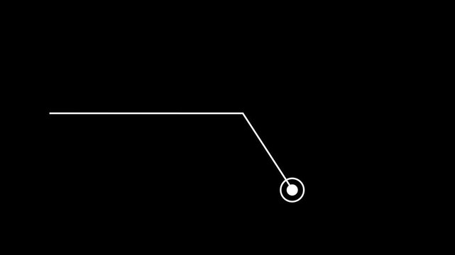Hud callout rectangle text box animation. HUD graphics around the edges for use in movies, Technological HUD template . Motion graphics of hud animation 4k video