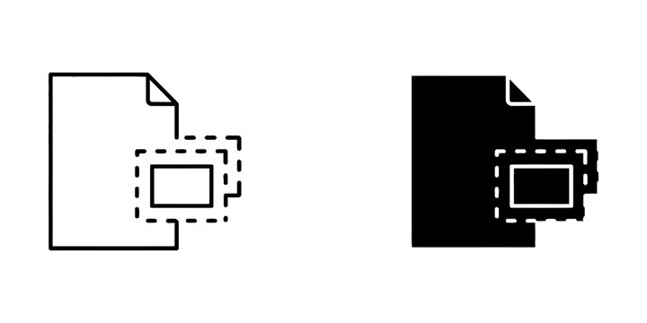 Document image attachment selection icons with document attachment selection