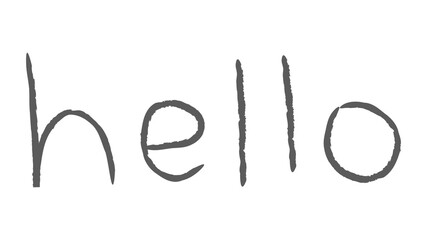 Gray hello greetings typography design element © Rawpixel.com