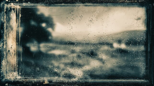 The vintage, distressed photo effect with light leaks, combined with film grain, dust, and scratches, creates a transparent texture overlay, complete with a vignetted border.