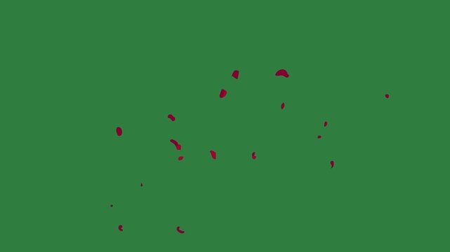 Some red spots dot on it dots object in the middle  movement cartoonish backgrounds emotion expression design scene