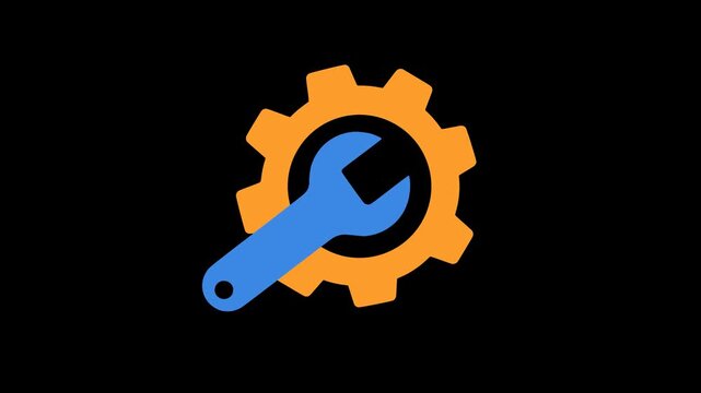 gear wrench system setting technical repair maintenance animation HD 4K
