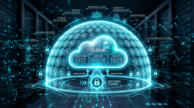 Secure Cloud Computing and Cybersecurity Protection Dome