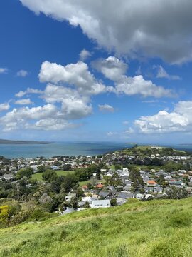 Rangitoto Island stunning view from Devonport, Auckland, New Zealand