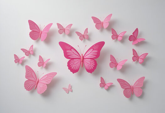 Pink butterflies