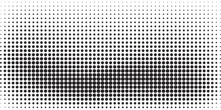 geometric dotted stripe vector design, futuristic panoramic screentone background