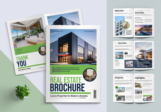 Real Estate Brochure Template Layout