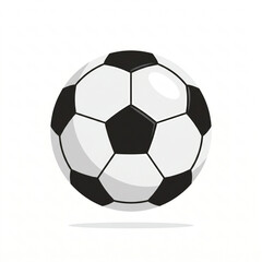 Fototapeta premium Classic soccer ball illustration isolated on white background