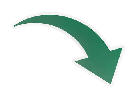 PNG Arrow pointing downwards icon transparent background