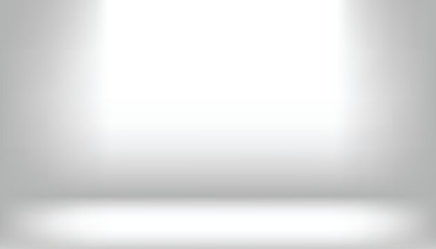 Abstract gray and white backgrounds gradient vector illustration, display products ,room, interior	
