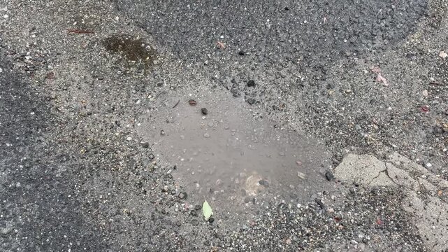 水溜まり asphalt road texture