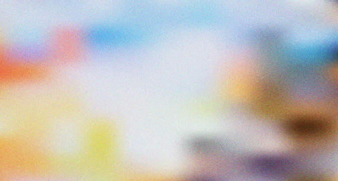 Abstract multi color gradient featuring a soft and noisy grainy texture for modern creative concepts