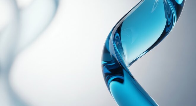 Futuristic blue technology wave for corporate presentation
