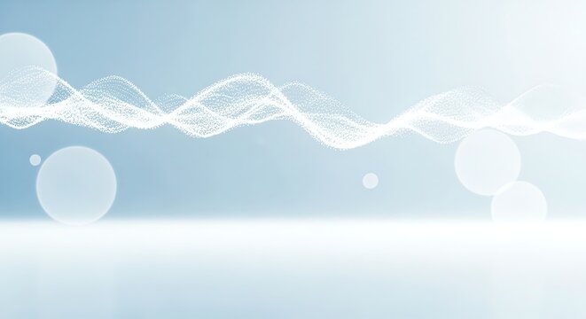 Futuristic digital network wave for corporate presentation