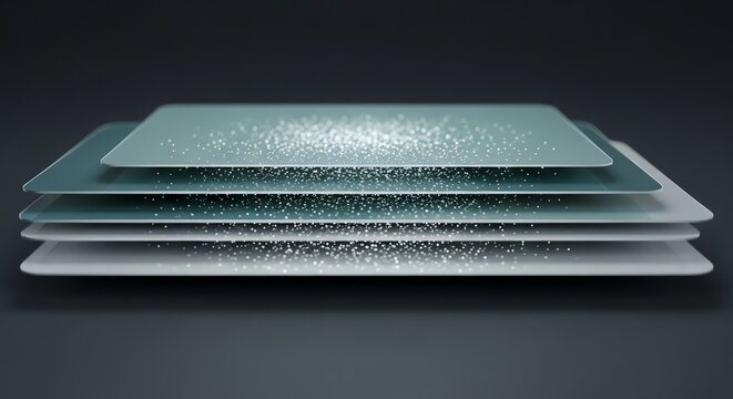 Futuristic Data Layers for Corporate Technology Background