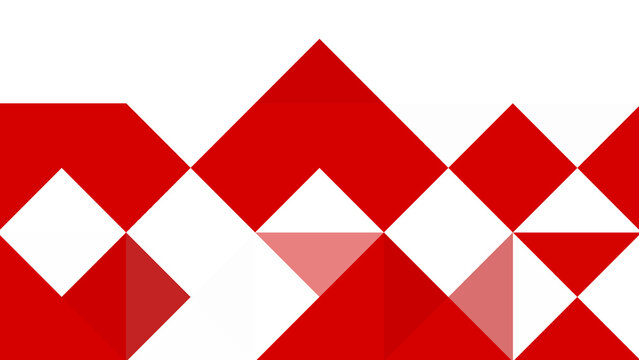 Red and white geometric mosaic pattern illustration
