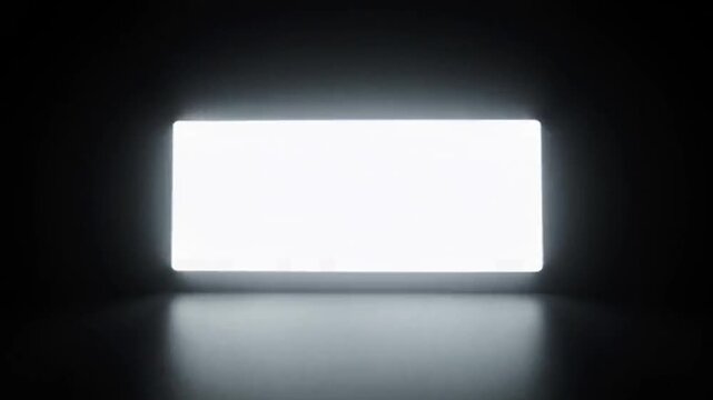 Strobe Light Flash Effect Animation | Bright White Flashing Overlay on Black Background | 4K