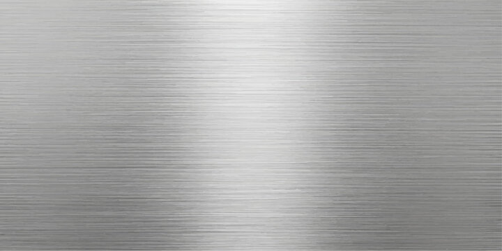Brushed silver metallic background with single directional lower-right spotlight in medium dark tone for corporate product design