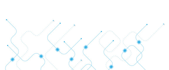 Obraz premium Abstract futuristic technology background. Technology background with crossed lines and dots. 