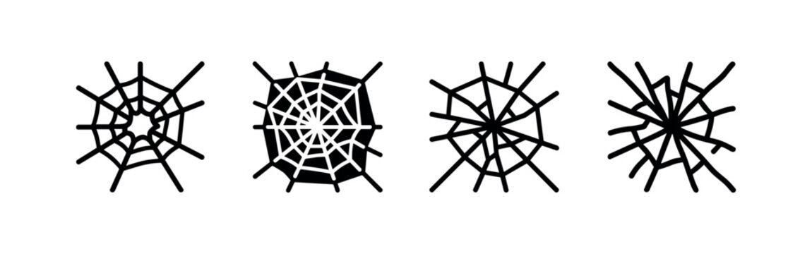 Spider web icons