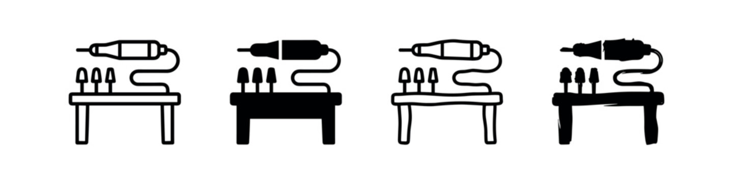 Tattoo Machine Icon Set