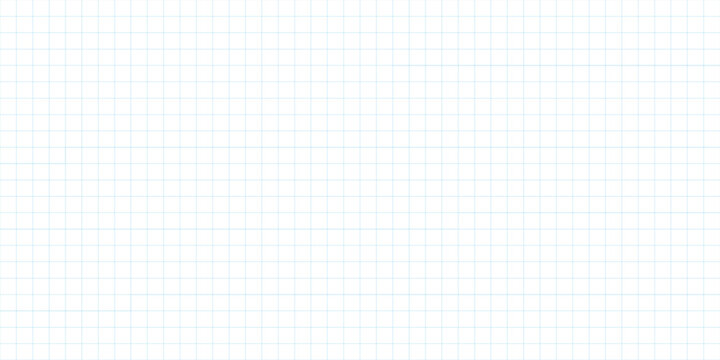 Light Blue Graph Paper Vector Background with Square Grid Pattern