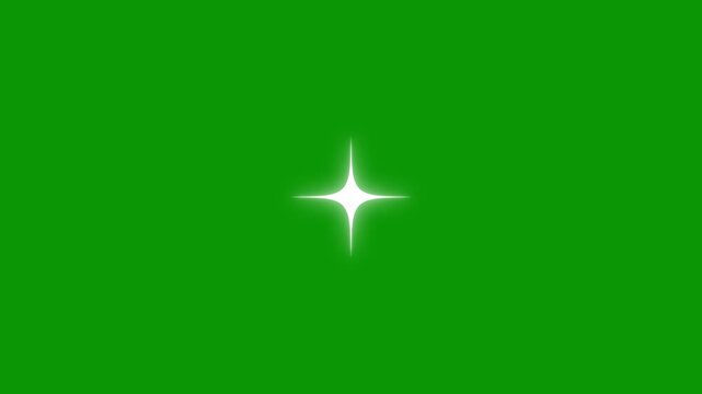 Star overlay spin effect magic flash twinkle abstract element illustration flare random, shine animation shimmering light on green screen, flat vector doodle sparkle, glowing light trails.
