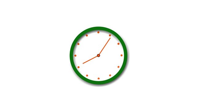 Time lapse clock animation on white background. counting down clock animation. Vd_1823