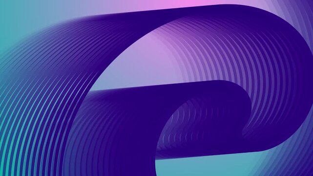 Abstract colorful stripy line animation. Stripy colorful line on gradient background. Vd_1808