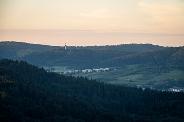 Zachód słońca, Beskid Sądecki. © Maciej G. Szling
