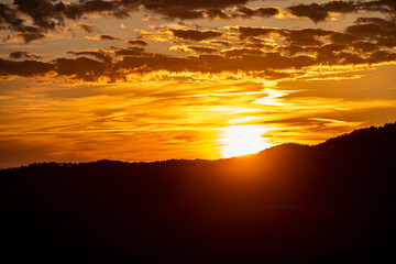 Zachód słońca, Beskid Sądecki. © Maciej G. Szling