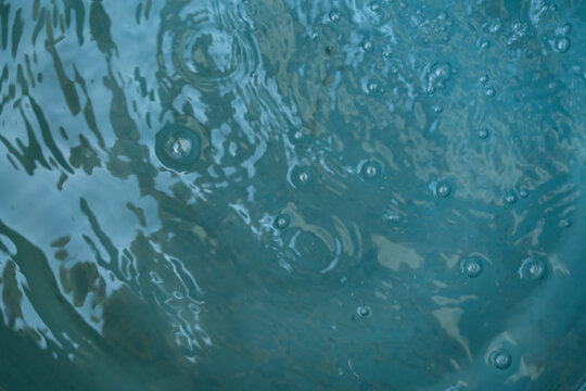 Ripple water wave bubble texture on blue background. Natural abstract background. For Graphic resource
