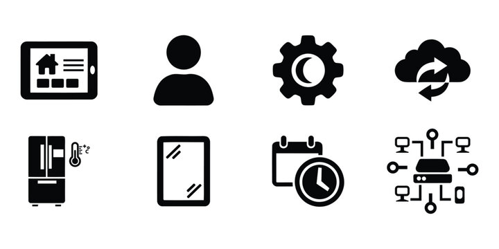 Smart home automation icons