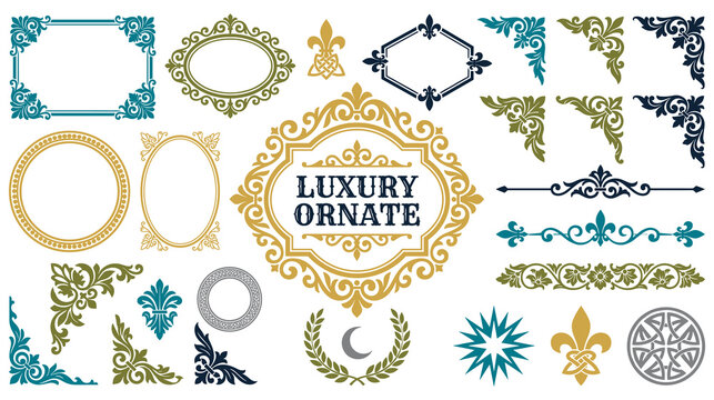 Luxury ornate decorative elements.