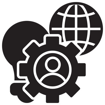 Mobile Workforce Solid Icon