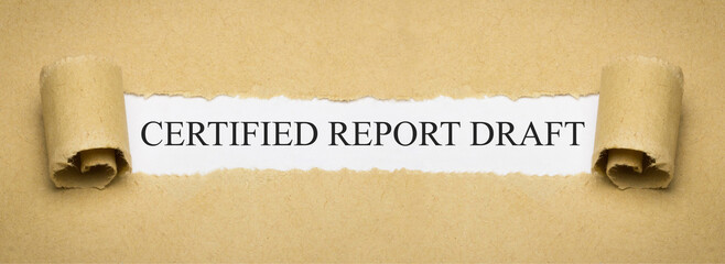 Certified Report Draft