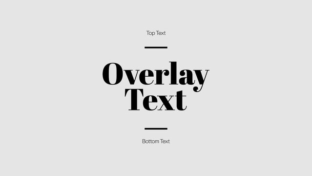 Feature Deck - Professional editorial title deck animation with dynamic typography for current events coverage, documentary films and informational video content