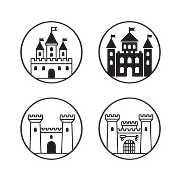 Castle Line Art Vector