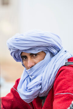 portrait of Bedouin nomad in the Sahara desert